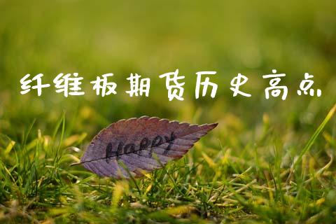 纤维板期货历史高点_https://www.kuaijiepai.net_期货资讯_第1张