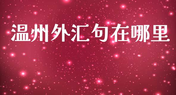 温州外汇句在哪里_https://www.kuaijiepai.net_投资理财_第1张