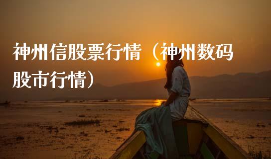 神州信股票行情（神州数码股市行情）_https://www.kuaijiepai.net_股票理论_第1张