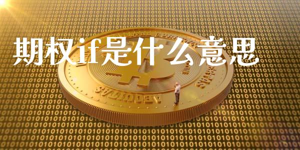 期权if是什么意思_https://www.kuaijiepai.net_期货资讯_第1张