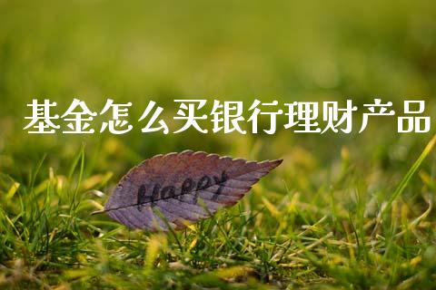 基金怎么买银行理财产品_https://www.kuaijiepai.net_期货理财_第1张