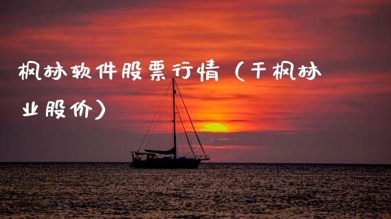 枫林软件股票行情（干枫林业股价）_https://www.kuaijiepai.net_新股新闻_第1张