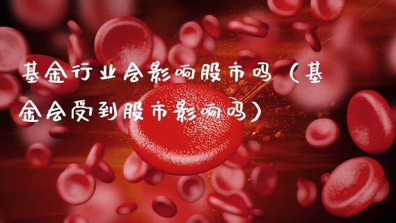 基金行业会影响股市吗（基金会受到股市影响吗）_https://www.kuaijiepai.net_投资理财_第1张