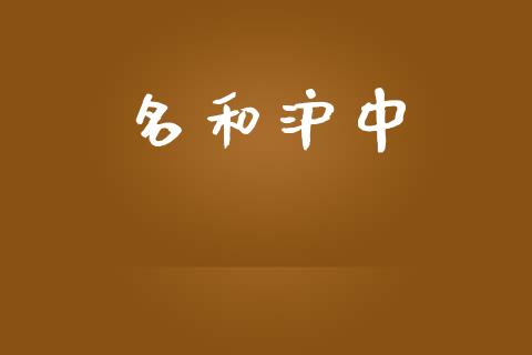 名和沪中_https://www.kuaijiepai.net_期货资讯_第1张