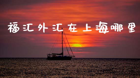 福汇外汇在上海哪里_https://www.kuaijiepai.net_股票理论_第1张