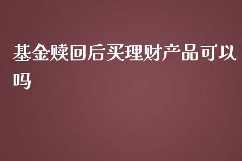 基金赎回后买理财产品可以吗_https://www.kuaijiepai.net_投资理财_第1张