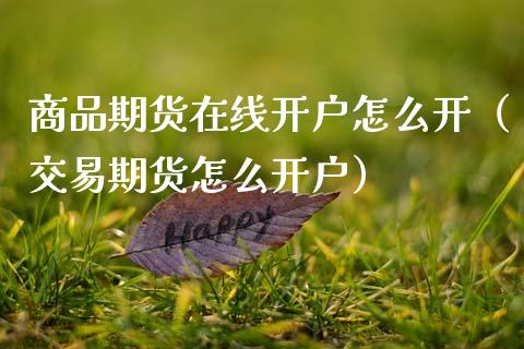 商品期货在线开户怎么开（交易期货怎么开户）_https://www.kuaijiepai.net_期货在线_第1张