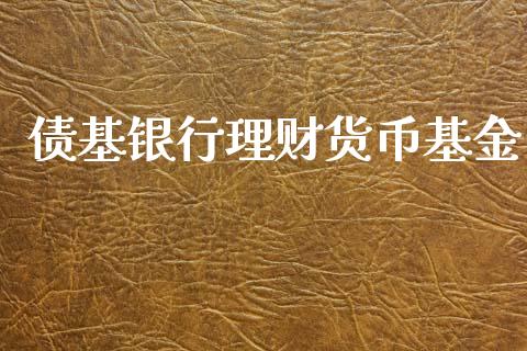 债基银行理财货币基金_https://www.kuaijiepai.net_投资理财_第1张