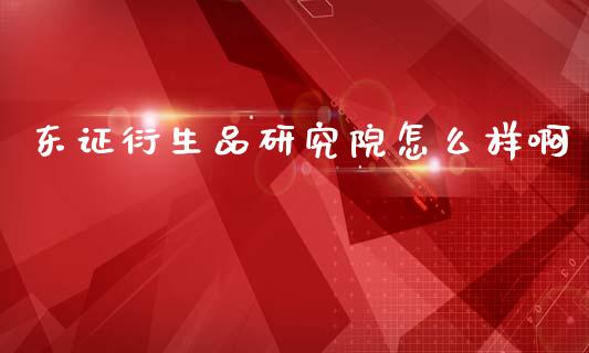 东证衍生品研究院怎么样啊_https://www.kuaijiepai.net_股票理论_第1张