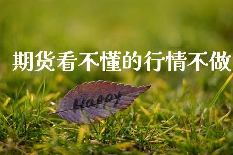 期货看不懂的行情不做_https://www.kuaijiepai.net_期货资讯_第1张