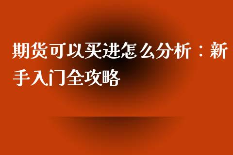 期货可以买进怎么分析：新手入门全攻略_https://www.kuaijiepai.net_期货在线_第1张