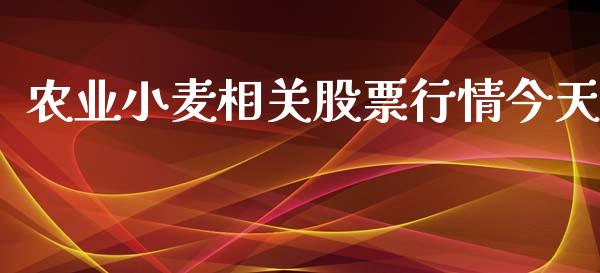 农业小麦相关股票行情今天_https://www.kuaijiepai.net_股票理论_第1张