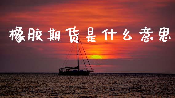 橡胶期货是什么意思_https://www.kuaijiepai.net_期货在线_第1张