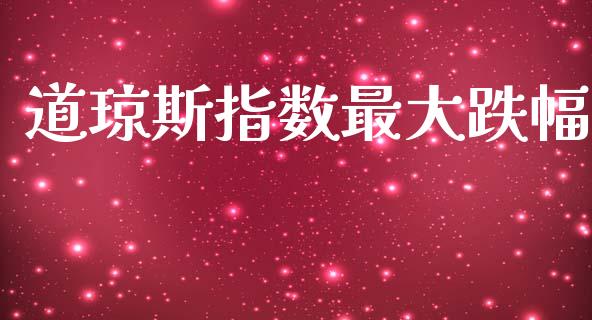 道琼斯指数最大跌幅_https://www.kuaijiepai.net_国际期货_第1张