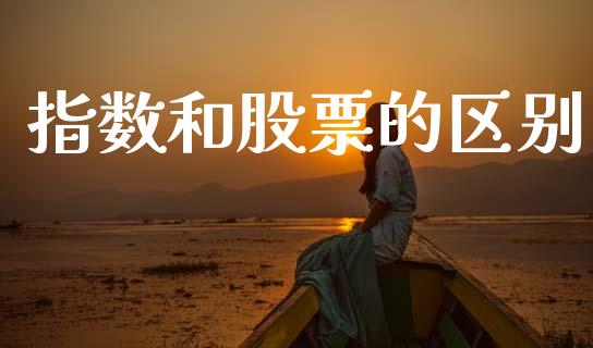 指数和股票的区别_https://www.kuaijiepai.net_期货资讯_第1张