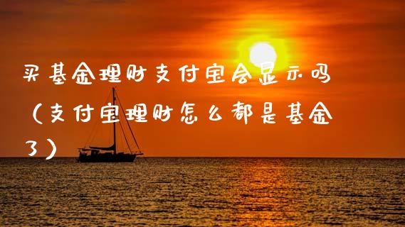 买基金理财支付宝会显示吗（支付宝理财怎么都是基金了）_https://www.kuaijiepai.net_期货理财_第1张