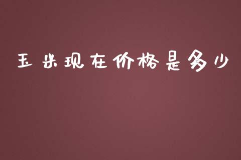 玉米现在价格是多少_https://www.kuaijiepai.net_期货资讯_第1张
