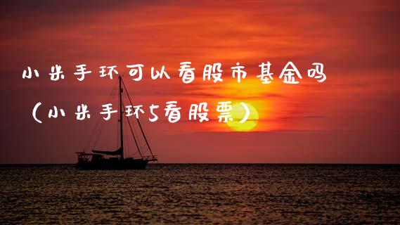 小米手环可以看股市基金吗（小米手环5看股票）_https://www.kuaijiepai.net_投资理财_第1张