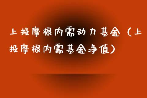 上投摩根内需动力基金（上投摩根内需基金净值）_https://www.kuaijiepai.net_期货理财_第1张