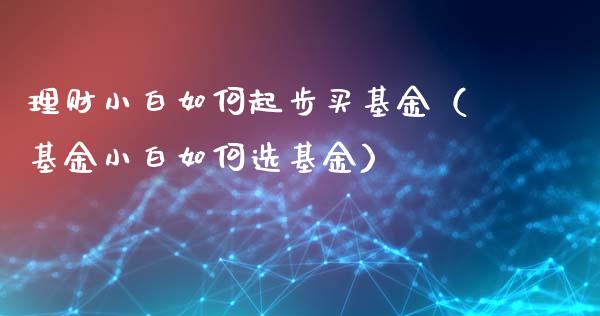 理财小白如何起步买基金（基金小白如何选基金）_https://www.kuaijiepai.net_投资理财_第1张