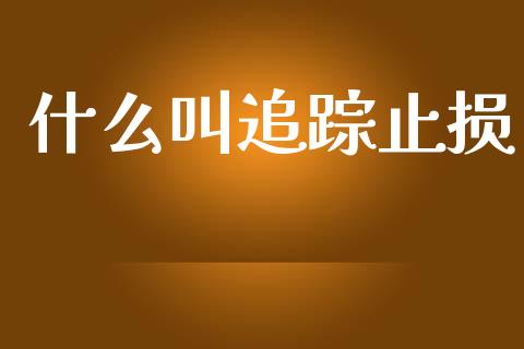 什么叫追踪止损_https://www.kuaijiepai.net_投资理财_第1张