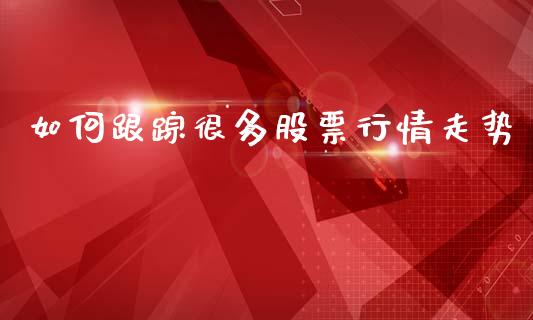 如何跟踪很多股票行情走势_https://www.kuaijiepai.net_股票理论_第1张