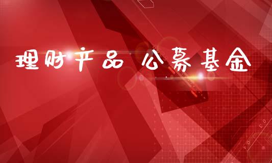 理财产品 公募基金_https://www.kuaijiepai.net_期货理财_第1张