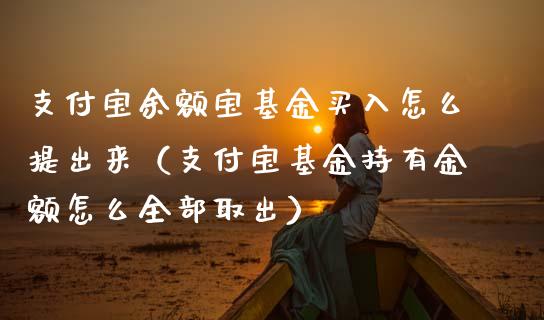 支付宝余额宝基金买入怎么提出来（支付宝基金持有金额怎么全部取出）_https://www.kuaijiepai.net_期货理财_第1张
