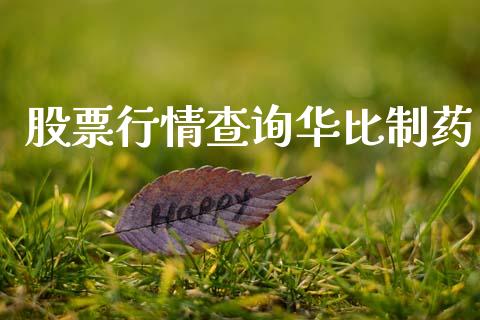 股票行情查询华比制药_https://www.kuaijiepai.net_国际股建_第1张