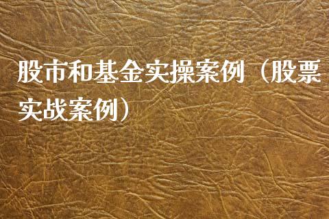 股市和基金实操案例（股票实战案例）_https://www.kuaijiepai.net_期货理财_第1张
