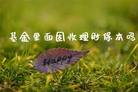 基金里面固收理财保本吗_https://www.kuaijiepai.net_期货理财_第1张