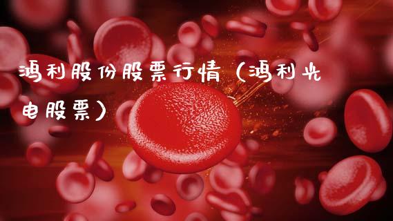 鸿利股份股票行情（鸿利光电股票）_https://www.kuaijiepai.net_国际股建_第1张