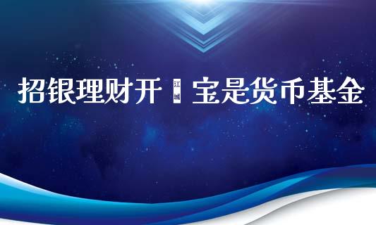 招银理财开鑫宝是货币基金_https://www.kuaijiepai.net_期货理财_第1张