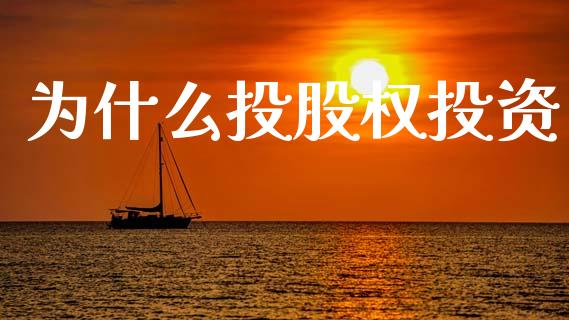 为什么投股权投资_https://www.kuaijiepai.net_国际股建_第1张
