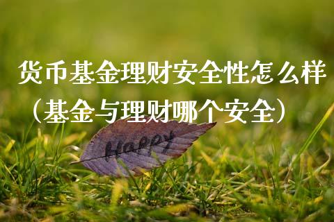 货币基金理财安全性怎么样（基金与理财哪个安全）_https://www.kuaijiepai.net_投资理财_第1张