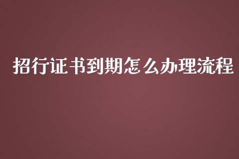 招行证书到期怎么办理流程_https://www.kuaijiepai.net_新股新闻_第1张