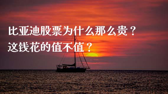 比亚迪股票为什么那么贵？这钱花的值不值？_https://www.kuaijiepai.net_期货资讯_第1张