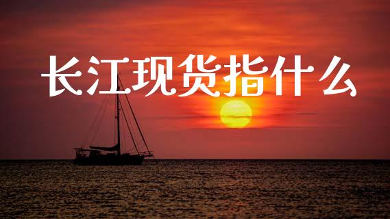 长江现货指什么_https://www.kuaijiepai.net_新股新闻_第1张