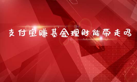 支付宝赚基金理财能带走吗_https://www.kuaijiepai.net_投资理财_第1张