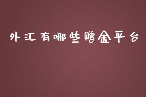 外汇有哪些赠金平台_https://www.kuaijiepai.net_期货理财_第1张