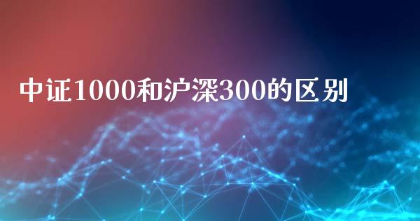 中证1000和沪深300的区别_https://www.kuaijiepai.net_国际期货_第1张