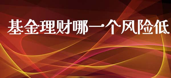 基金理财哪一个风险低_https://www.kuaijiepai.net_期货理财_第1张