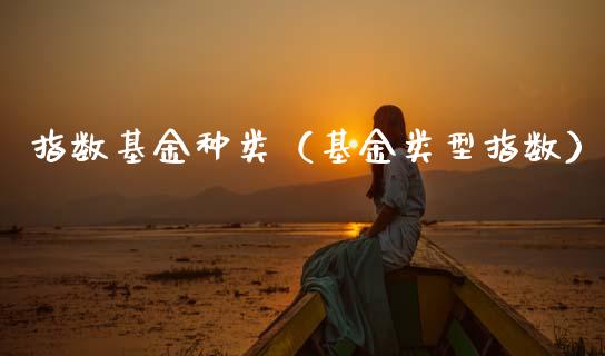 指数基金种类（基金类型指数）_https://www.kuaijiepai.net_期货理财_第1张