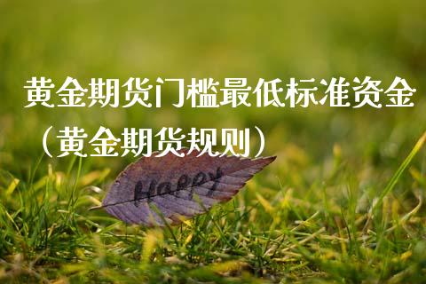 黄金期货门槛最低标准资金（黄金期货规则）_https://www.kuaijiepai.net_期货资讯_第1张