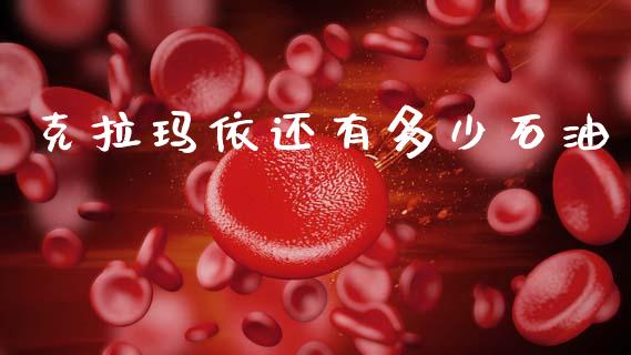 克拉玛依还有多少石油_https://www.kuaijiepai.net_期货在线_第1张