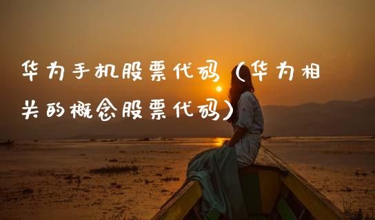 华为手机股票代码（华为相关的概念股票代码）_https://www.kuaijiepai.net_股票理论_第1张