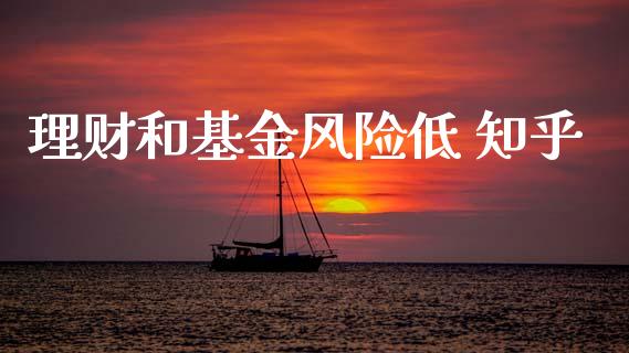 理财和基金风险低 知乎_https://www.kuaijiepai.net_投资理财_第1张
