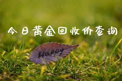 今日黄金回收价查询_https://www.kuaijiepai.net_期货在线_第1张