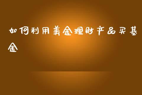 如何利用美金理财产品买基金_https://www.kuaijiepai.net_期货理财_第1张