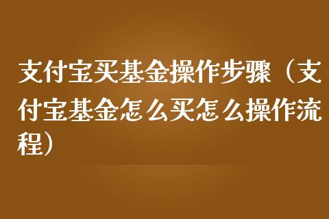 支付宝买基金操作步骤（支付宝基金怎么买怎么操作流程）_https://www.kuaijiepai.net_期货理财_第1张